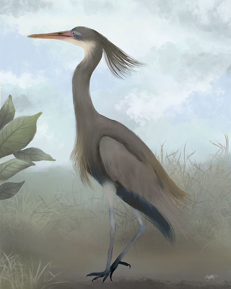 Heron Study III art print by Elizabeth Medley for $57.95 CAD