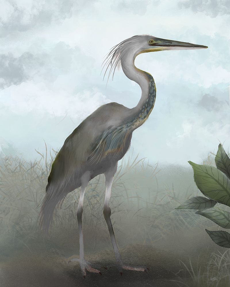 Heron Study IV art print by Elizabeth Medley for $57.95 CAD