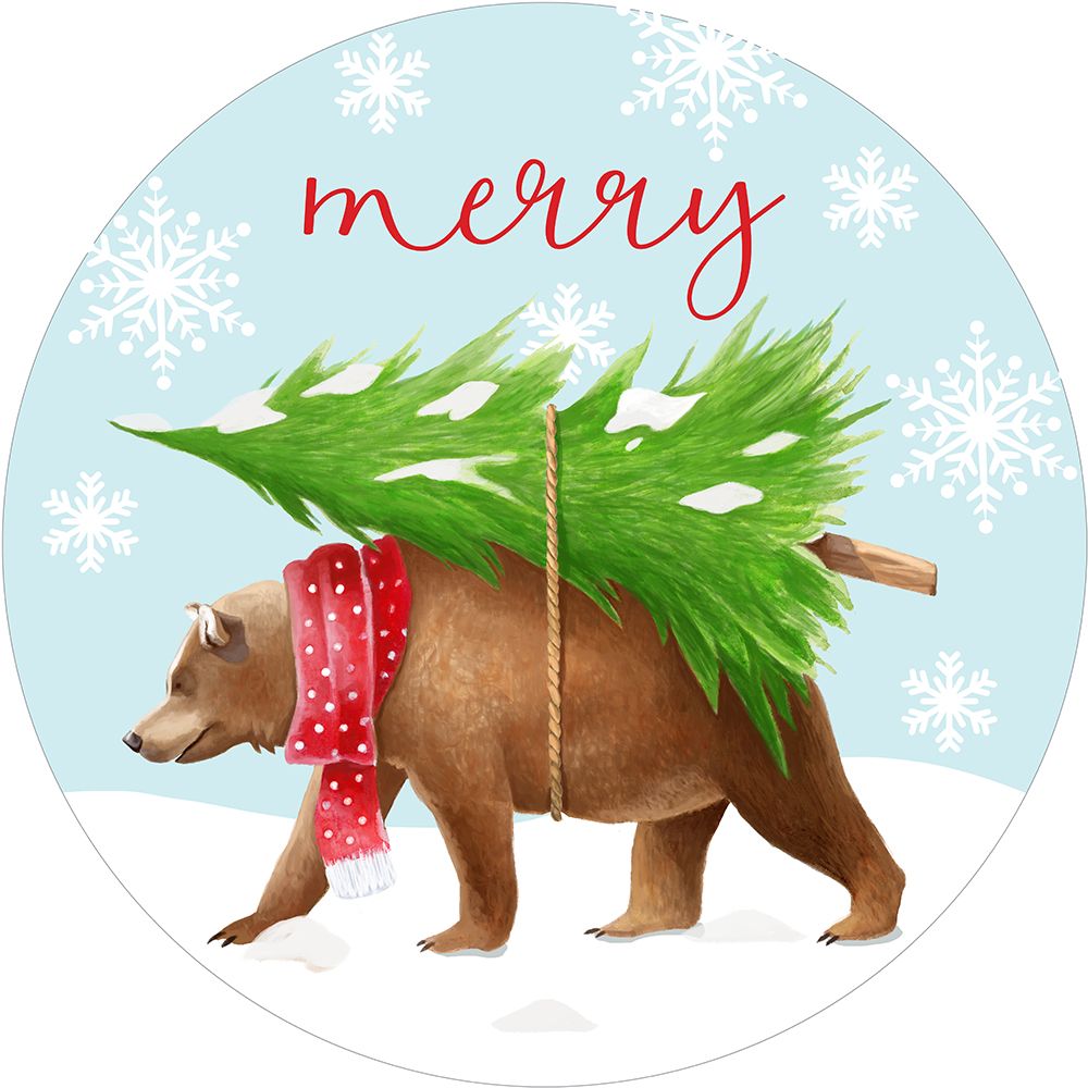 Merry Bear art print by Lucca Sheppard for $57.95 CAD