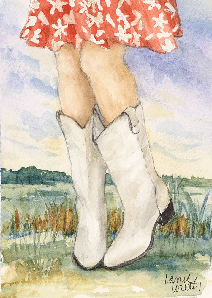 Flirty Cowgirl art print by Lanie Loreth for $57.95 CAD