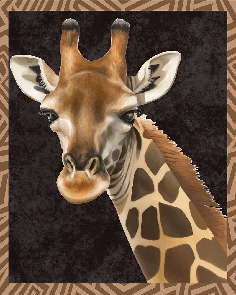 Giraffe Portrait Formal art print by Lucca Sheppard for $57.95 CAD