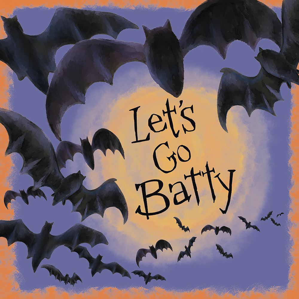 Lets Go Batty art print by Erica Christopher for $57.95 CAD