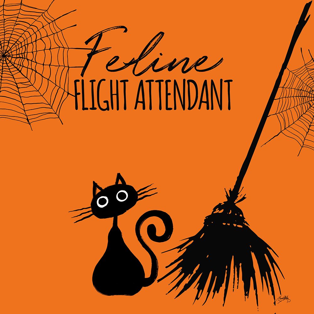 Feline Flight Attendent art print by Elizabeth Medley for $57.95 CAD