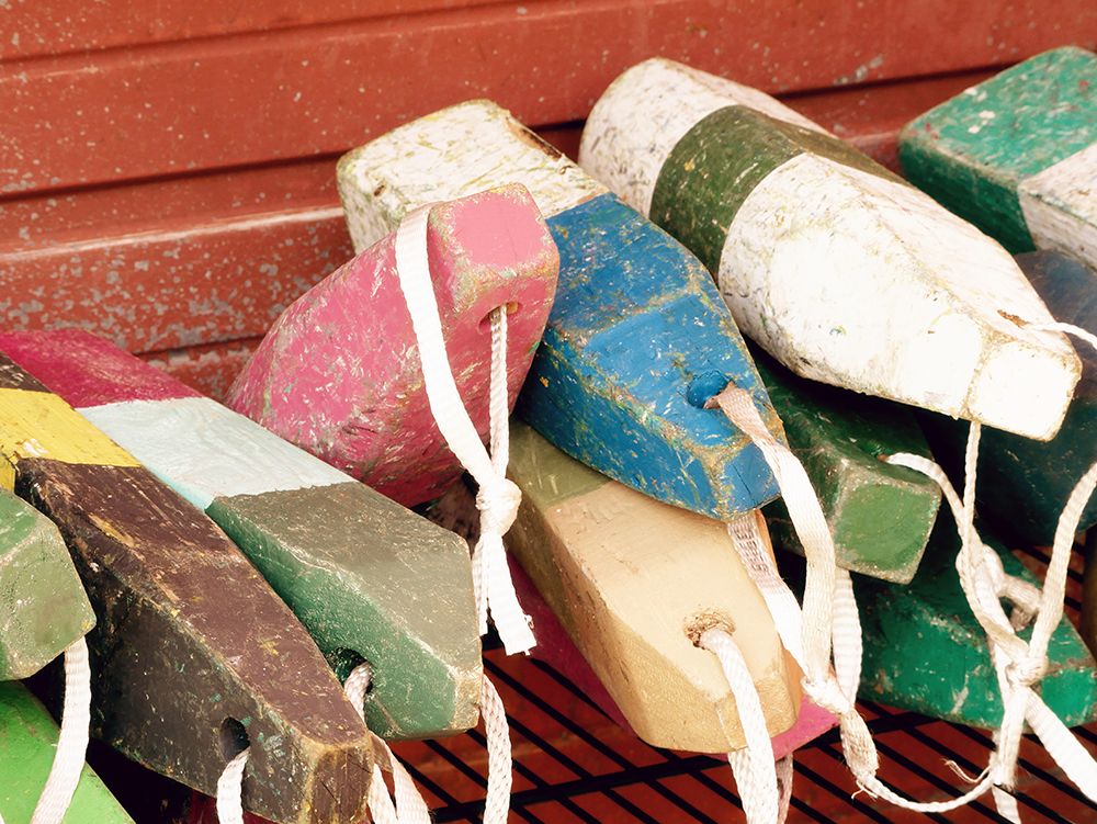 Buoys II art print by Gail Peck for $57.95 CAD