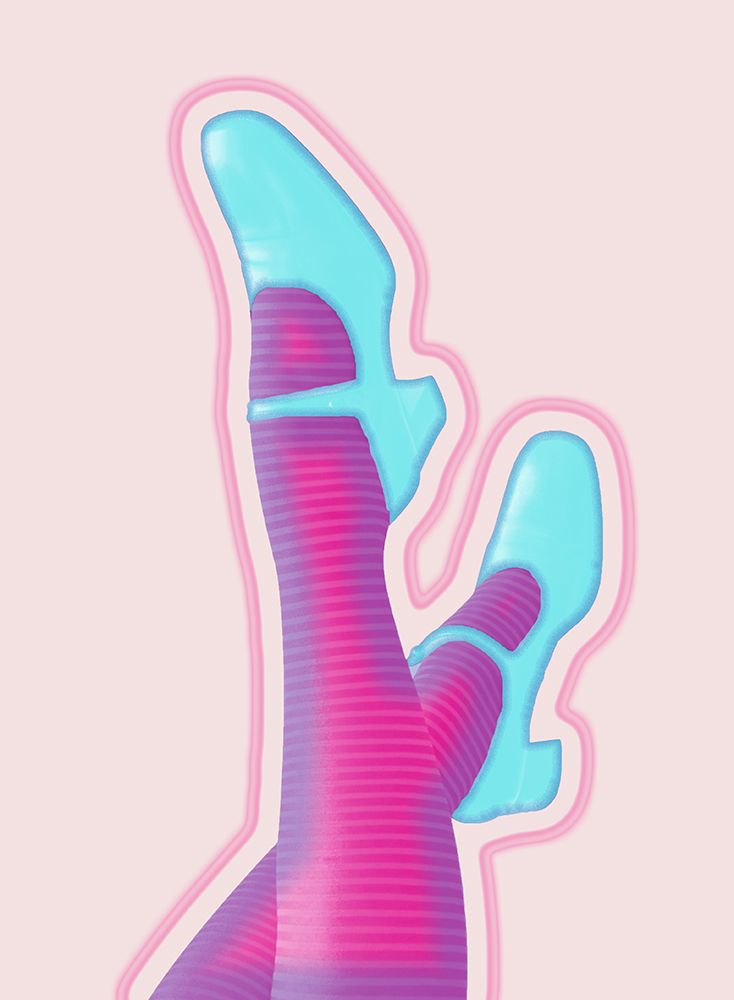 Neon Pumps art print by SD Graphics Studio for $57.95 CAD