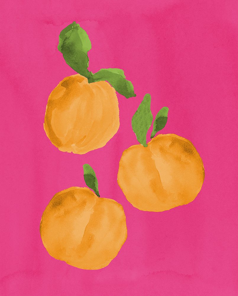 Oranges On Hot Pink art print by Lucille Price for $57.95 CAD