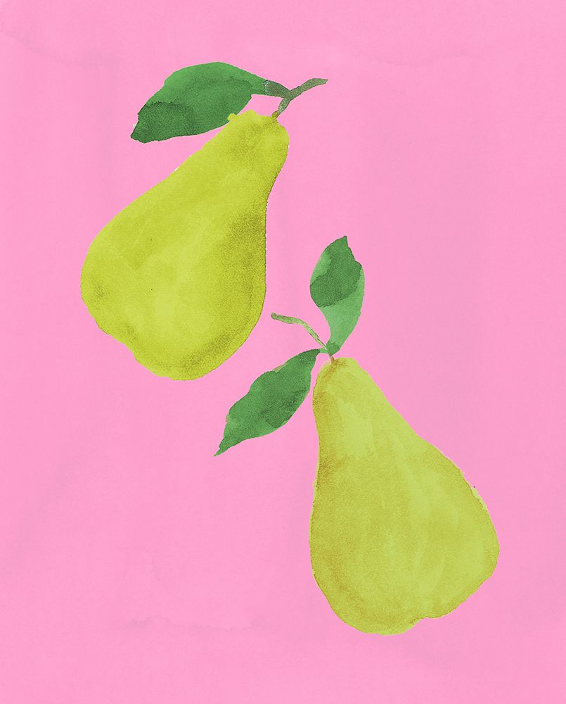 Pears on Pink art print by Lucille Price for $57.95 CAD