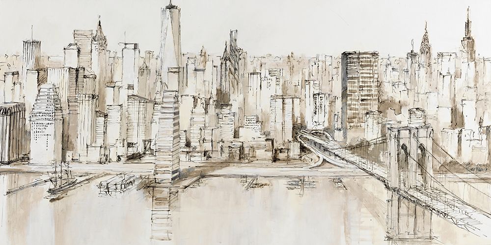 New York City View By Day art print by Lorenzo Collective for $57.95 CAD