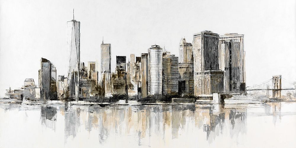 New York City View By Evening art print by Lorenzo Collective for $57.95 CAD