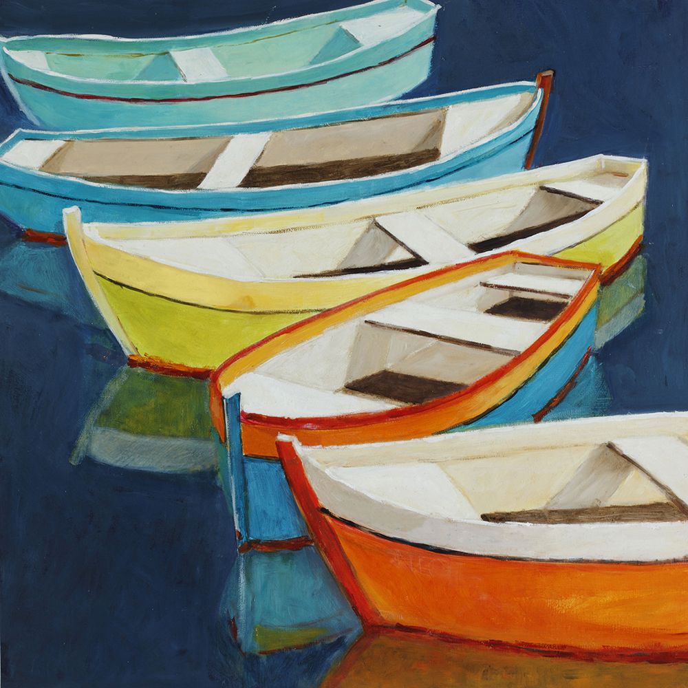 Serene Rowboats art print by Lorenzo Collective for $57.95 CAD
