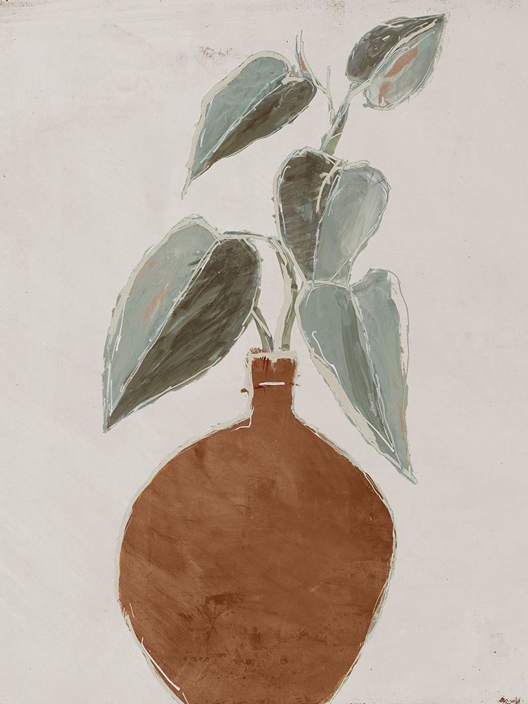 Tan Greenery I art print by Lorenzo Collective for $57.95 CAD