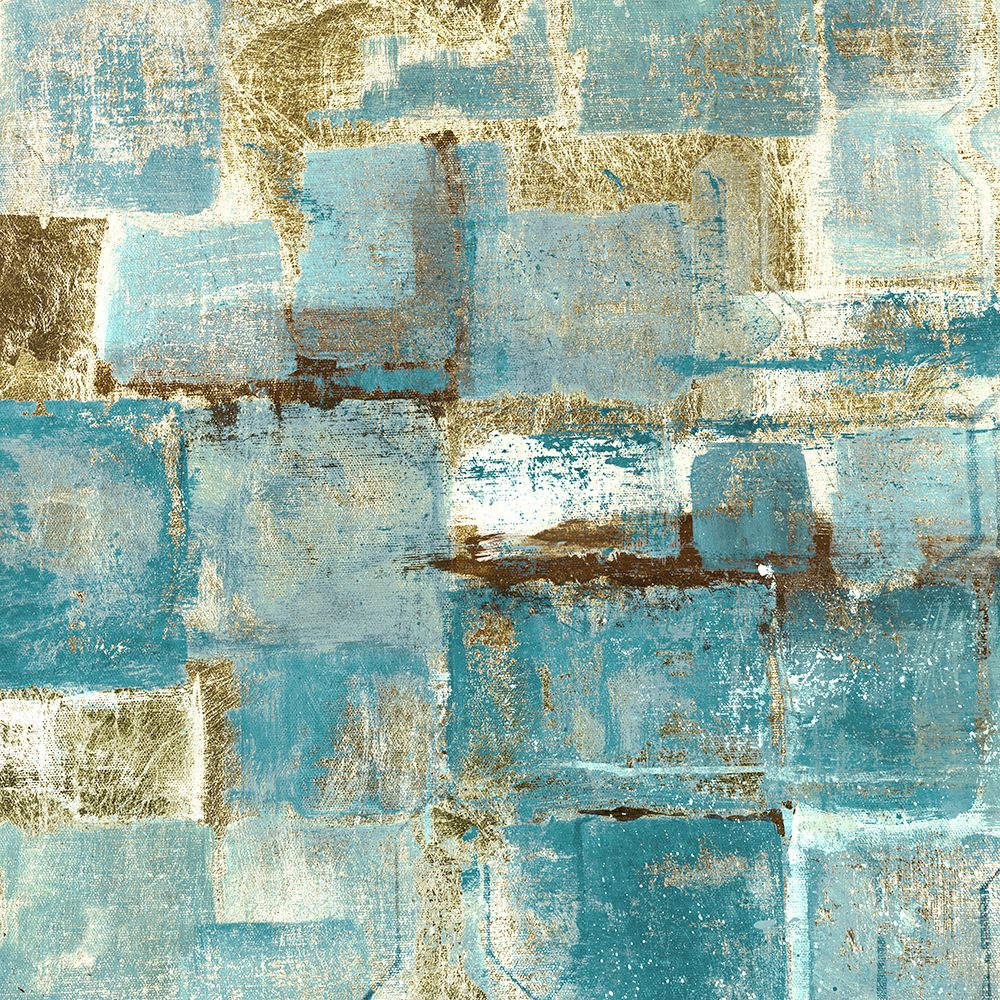 Graphic Squares Blue art print by Lorenzo Collective for $57.95 CAD
