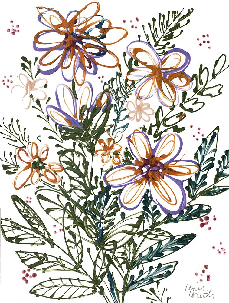 Jovial Flowers art print by Lanie Loreth for $57.95 CAD