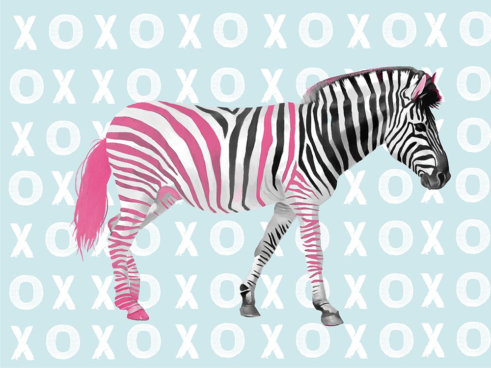 XO Zebra art print by Lucca Sheppard for $57.95 CAD