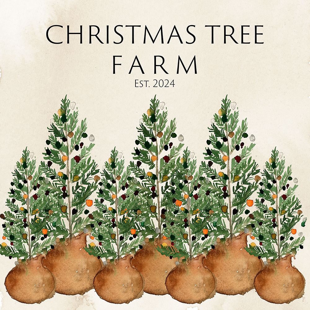 Christmas Tree Farm art print by Lucille Price for $57.95 CAD