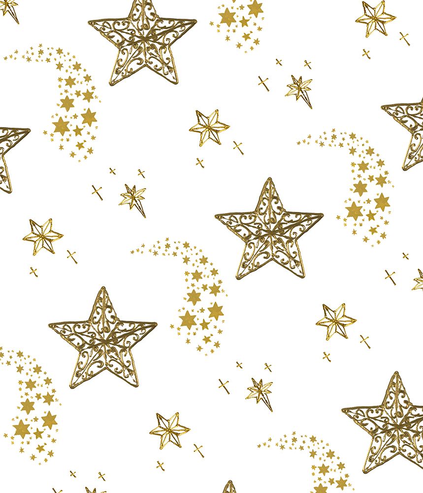 Holiday Gold Star Pattern art print by Lanie Loreth for $57.95 CAD