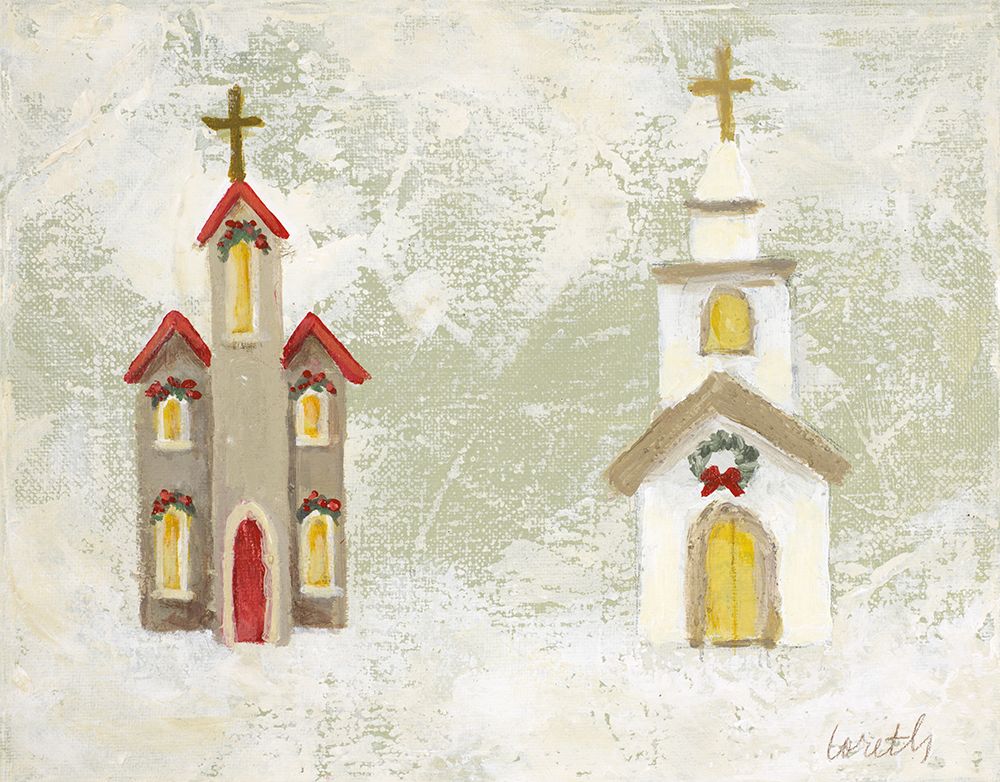 Two Little Churches art print by Lanie Loreth for $57.95 CAD