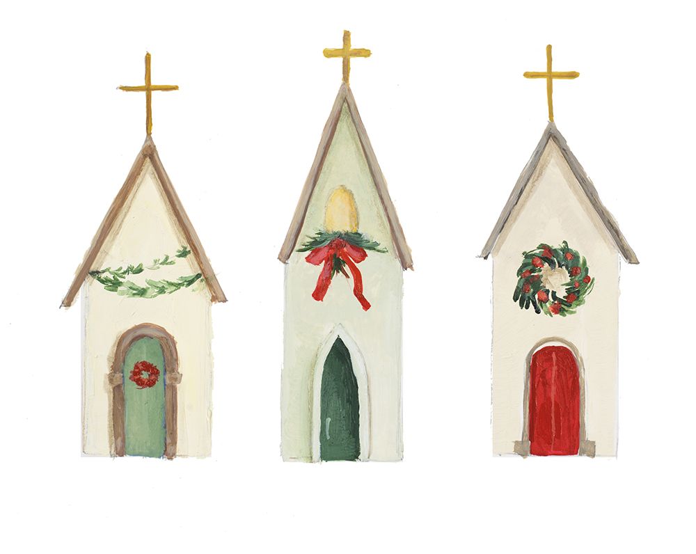 Three Little Churches art print by Lanie Loreth for $57.95 CAD
