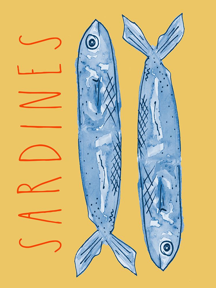 Sardines art print by Nola James for $57.95 CAD