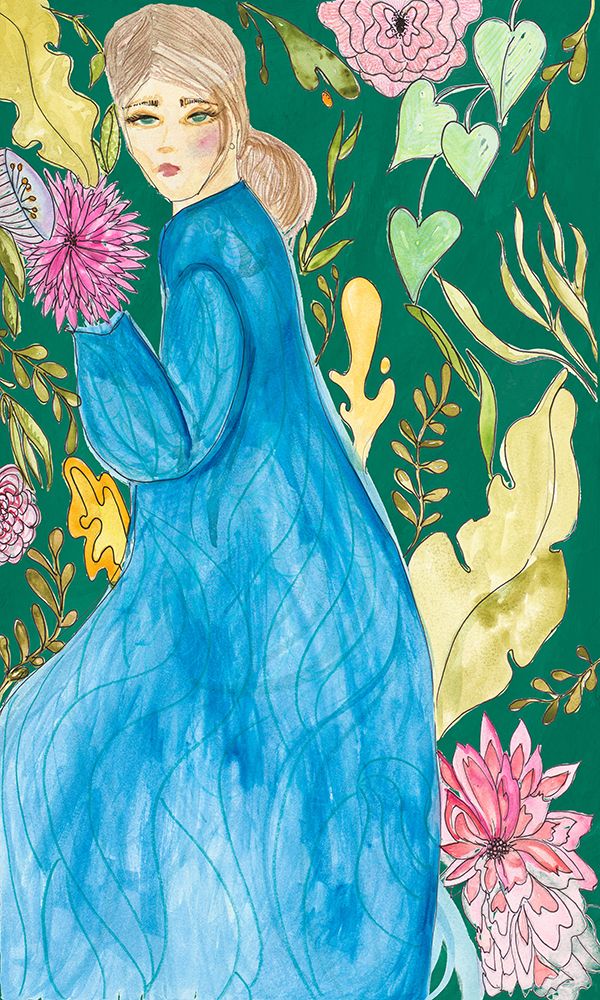 Floral Lady art print by Nola James for $57.95 CAD