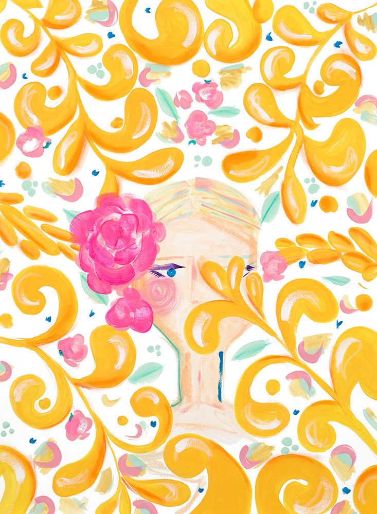 Lady In Blooms art print by Nola James for $57.95 CAD