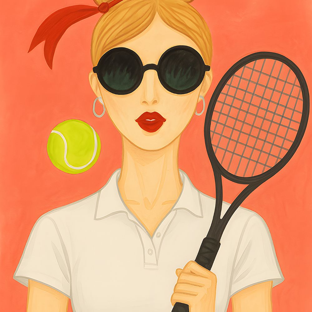 Lady on the Court art print by Nola James for $57.95 CAD