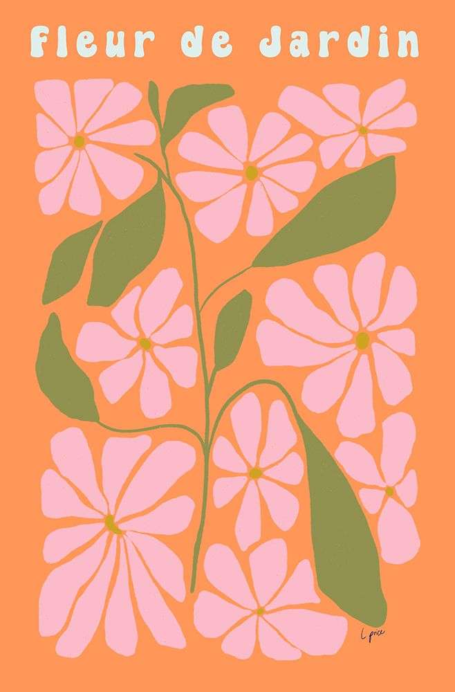 Fleur De Jardin art print by Lucille Price for $57.95 CAD