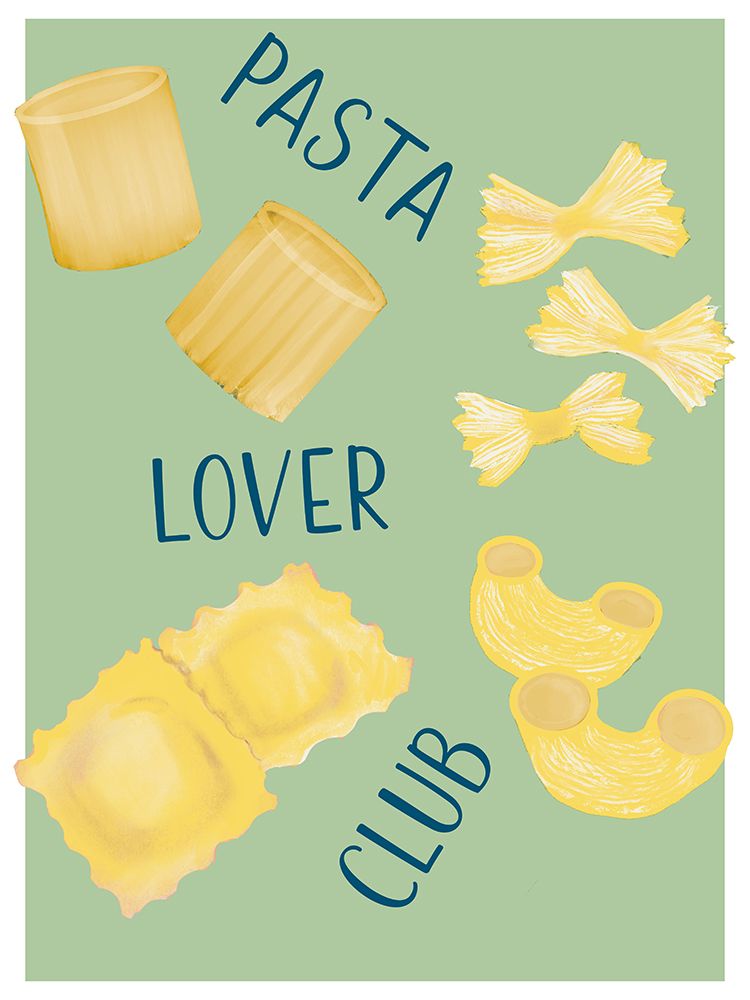 Pasta Lover Club art print by Robin Maria for $57.95 CAD