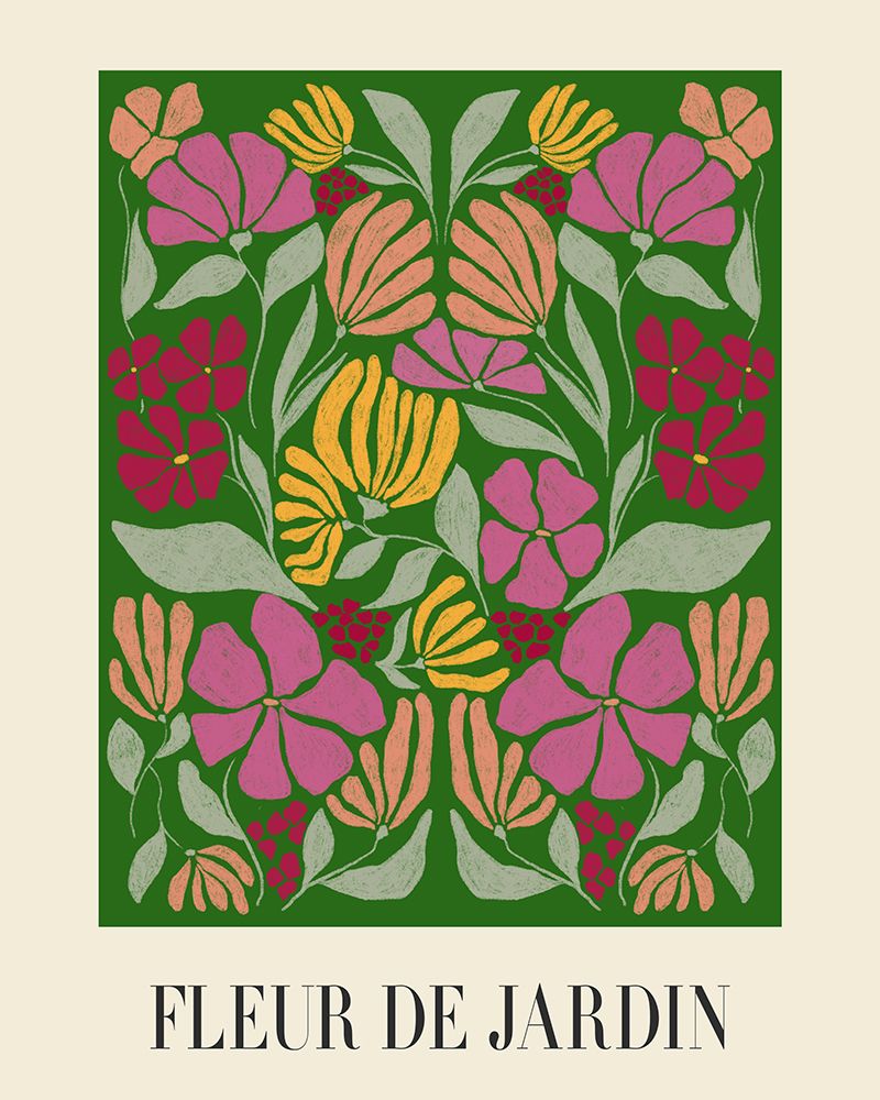 Fleur De Jardin art print by Lucille Price for $57.95 CAD