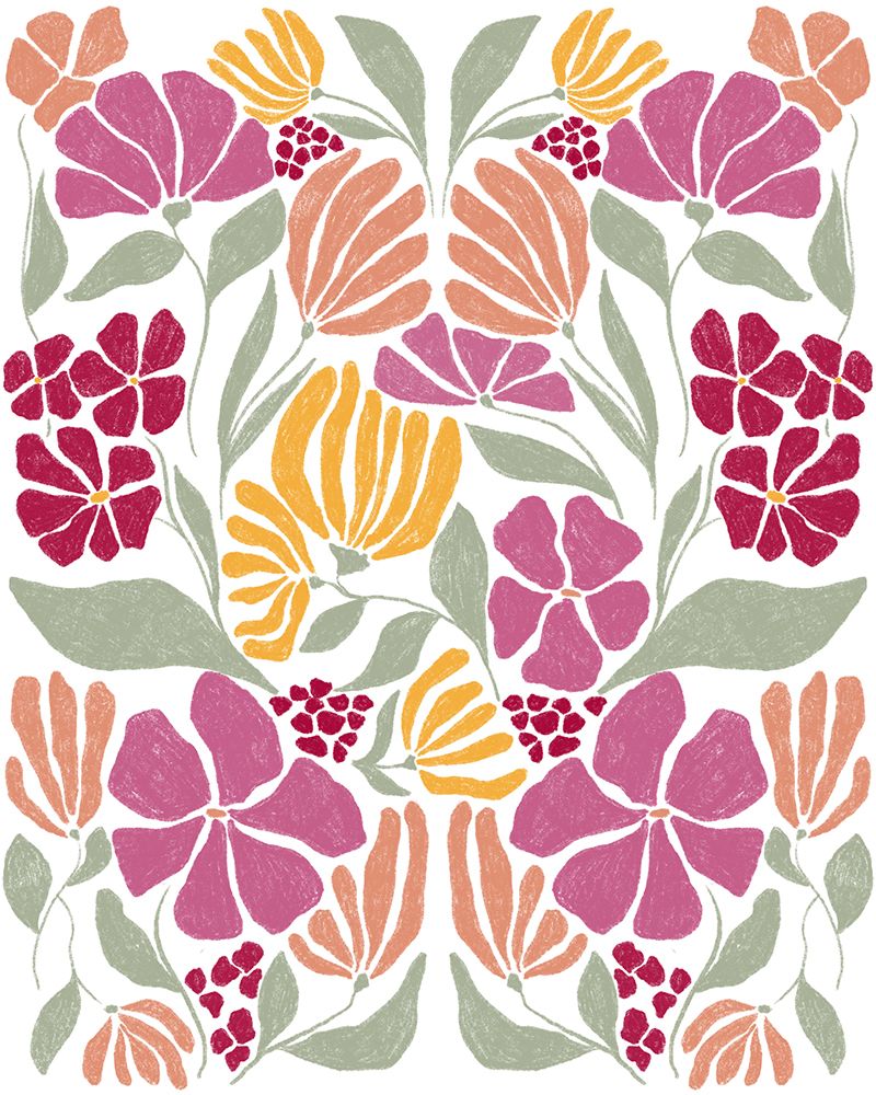 Floral Symmetry art print by Lucille Price for $57.95 CAD