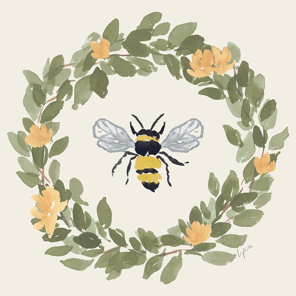 Bee Celebration I art print by Lucille Price for $57.95 CAD