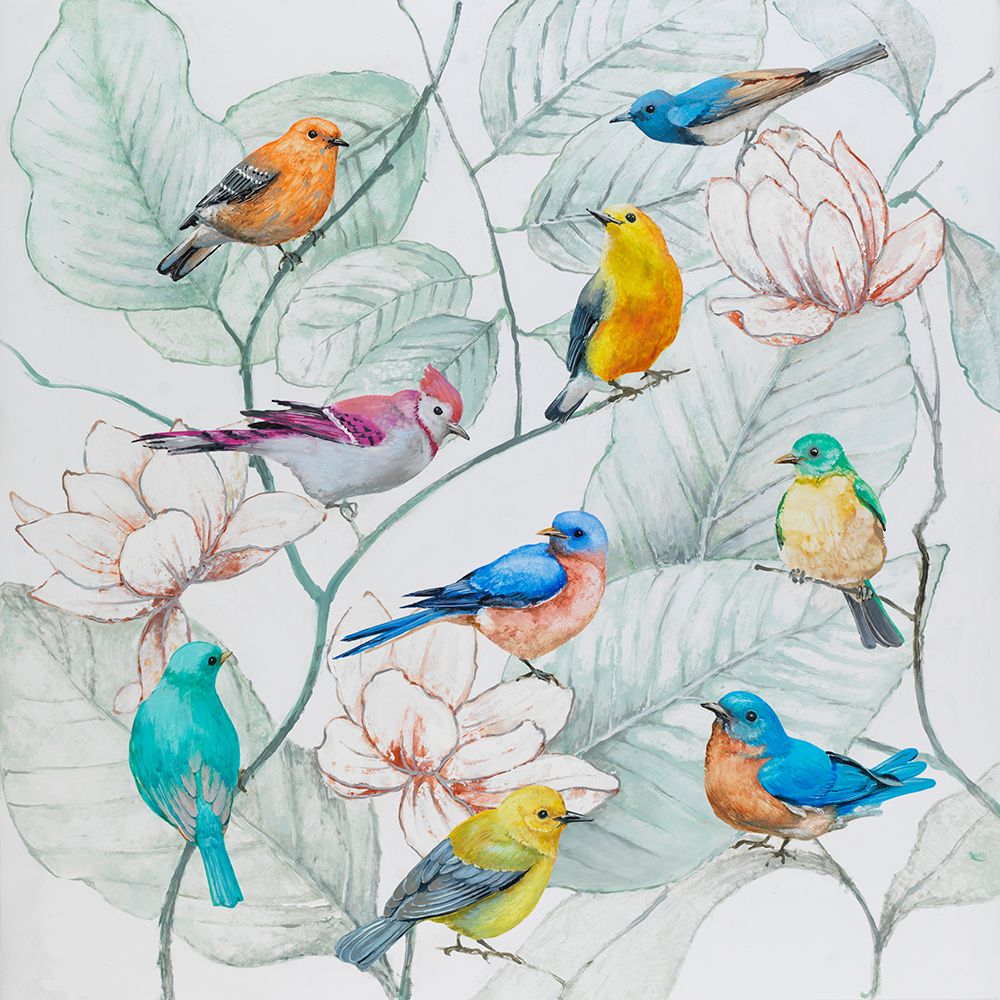 Colorful Array Of Birds art print by Lorenzo Collective for $57.95 CAD