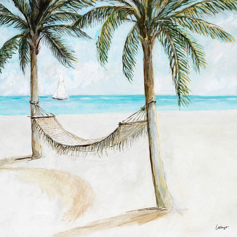 Beach Hammock art print by Lorenzo Collective for $57.95 CAD