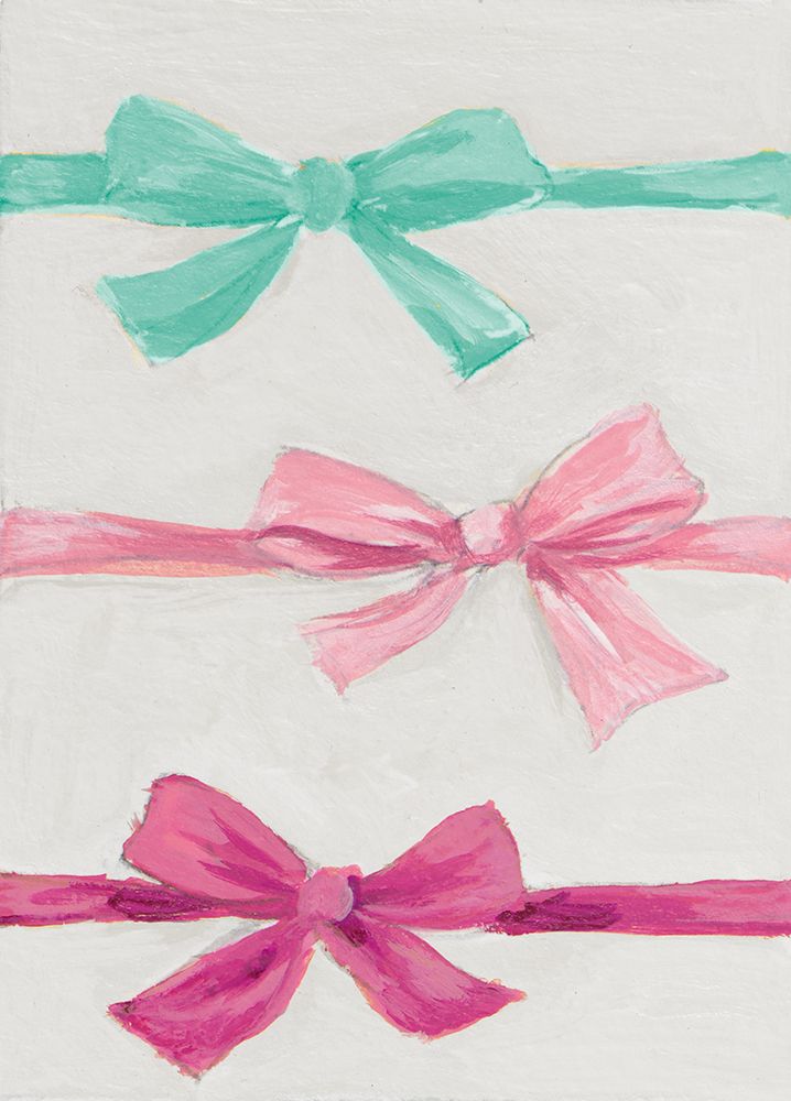 Ribbon Bows Trio art print by Lanie Loreth for $57.95 CAD