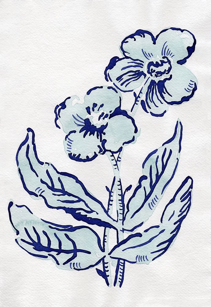 Whispering Blue Blooms art print by Sarah Jane for $57.95 CAD