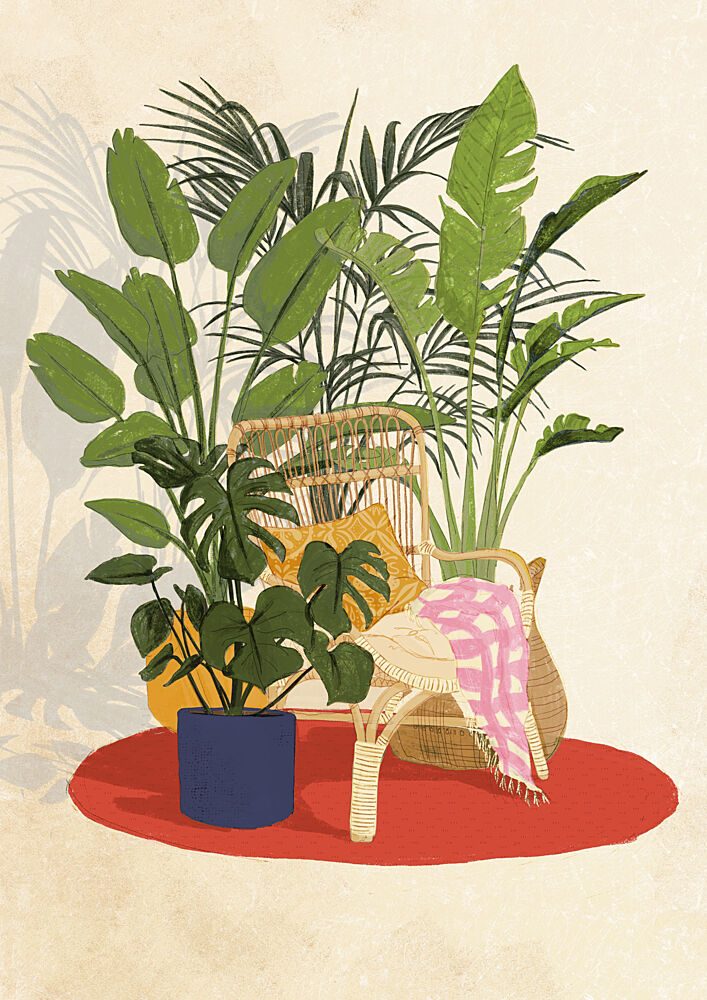 Moms Plant Corner art print by Louise Lucas for $57.95 CAD