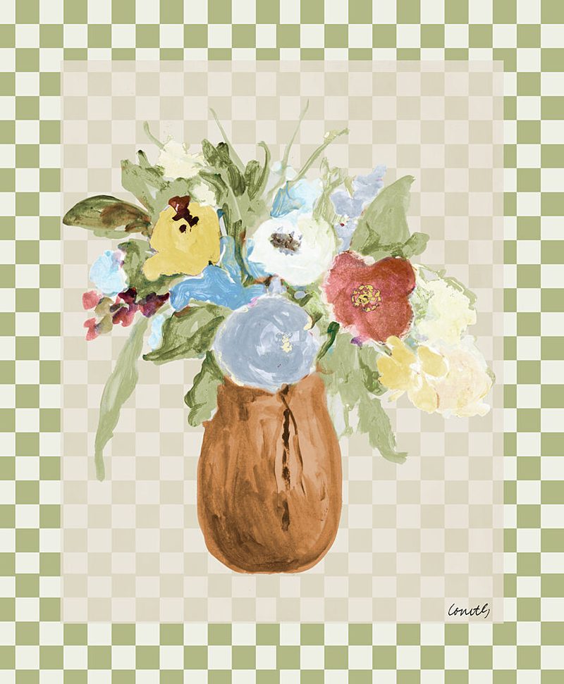 Brown Vase with Flowers art print by Lanie Loreth for $57.95 CAD