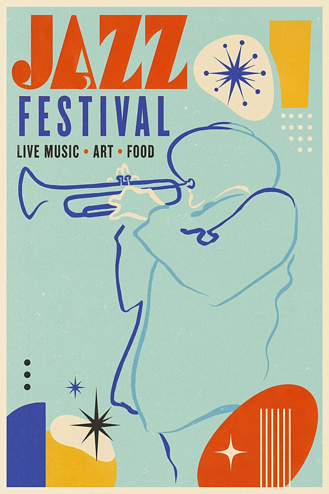 Jazz Festival art print by V. Larkspar for $57.95 CAD