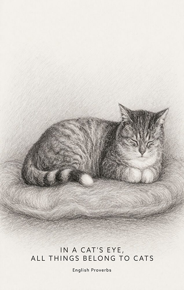All Things Belong to Cats art print by V. Larkspar for $57.95 CAD