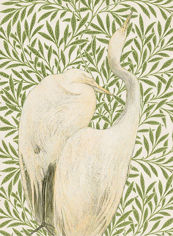 Crane Couple art print by V. Larkspar for $57.95 CAD