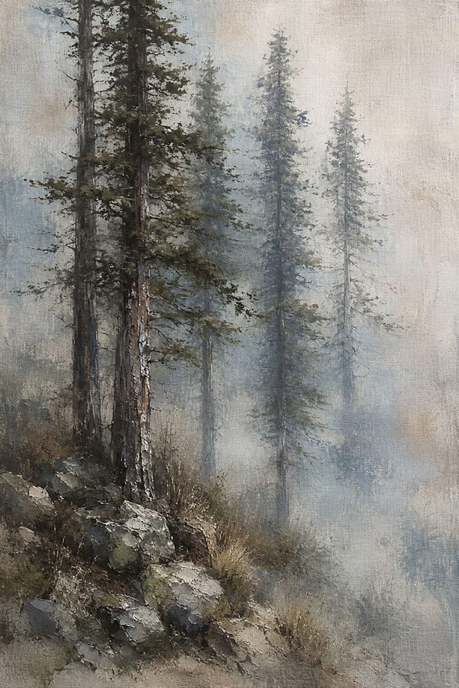 Peaceful Woods art print by V. Larkspar for $57.95 CAD