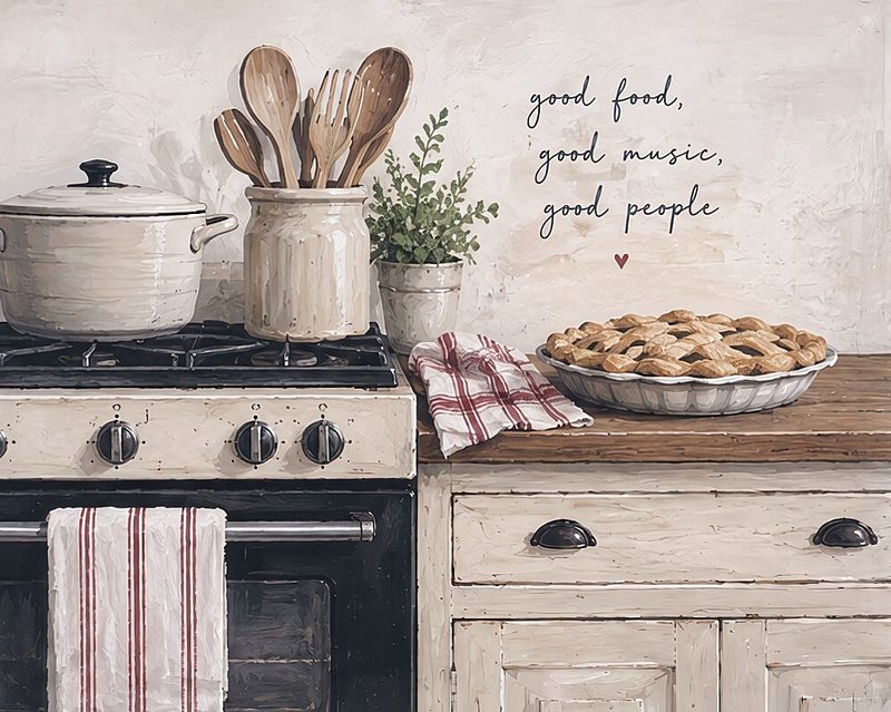 Good Food, Good People art print by V. Larkspar for $57.95 CAD