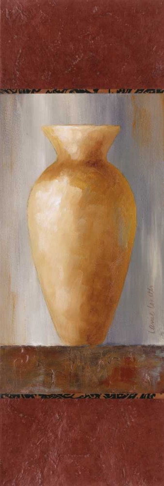 Rustic Gold Flower Vase I art print by Lanie Loreth for $57.95 CAD