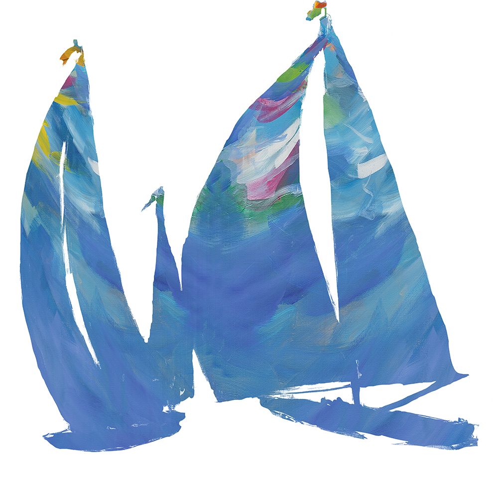 Set Sail on White I art print by Jane Slivka for $57.95 CAD
