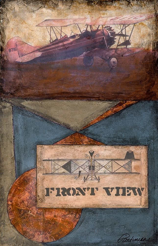 Antique Plane - Front art print by Merri Pattinian for $57.95 CAD