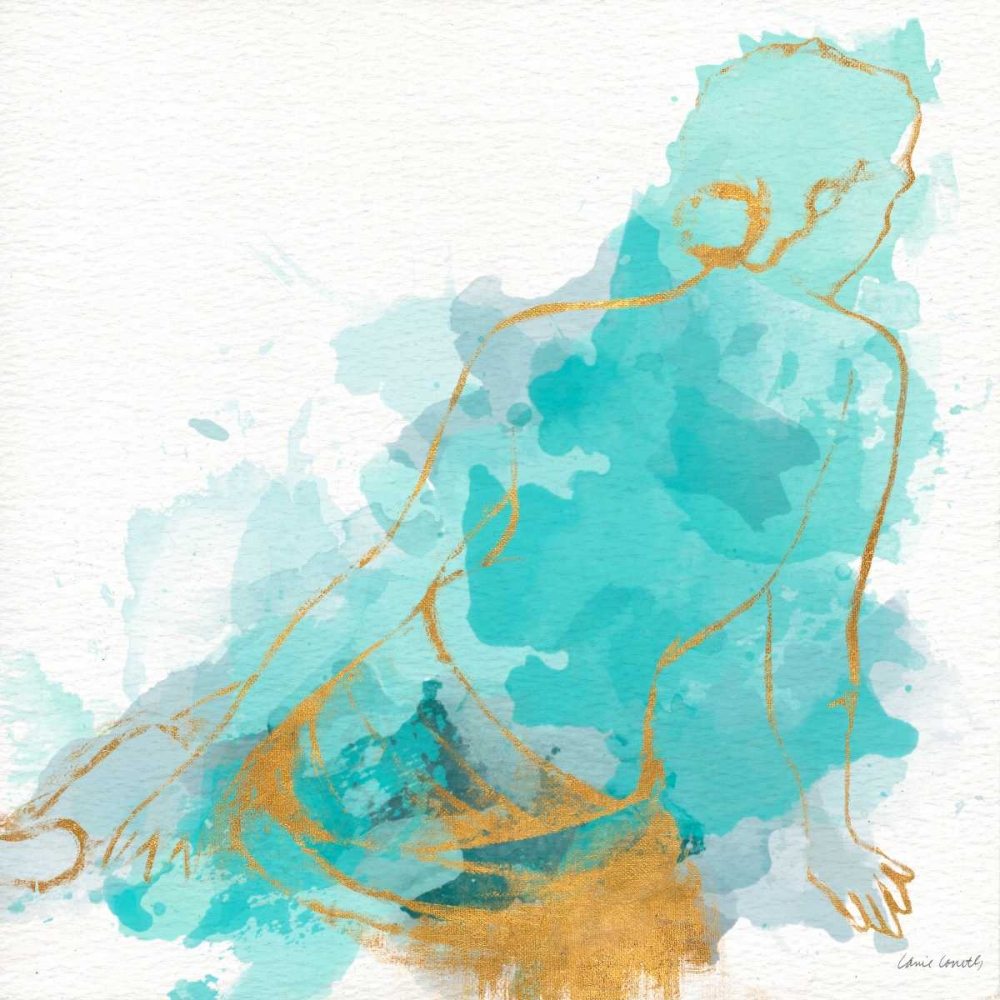 Seated Watercolor Woman I art print by Lanie Loreth for $57.95 CAD