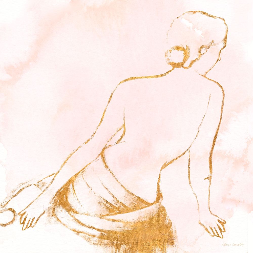 Seated Woman Rose Gold art print by Lanie Loreth for $57.95 CAD
