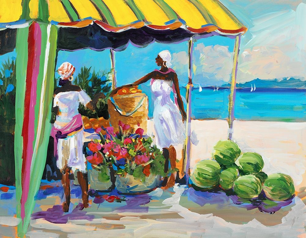 Tropical Fruits art print by Jane Slivka for $57.95 CAD