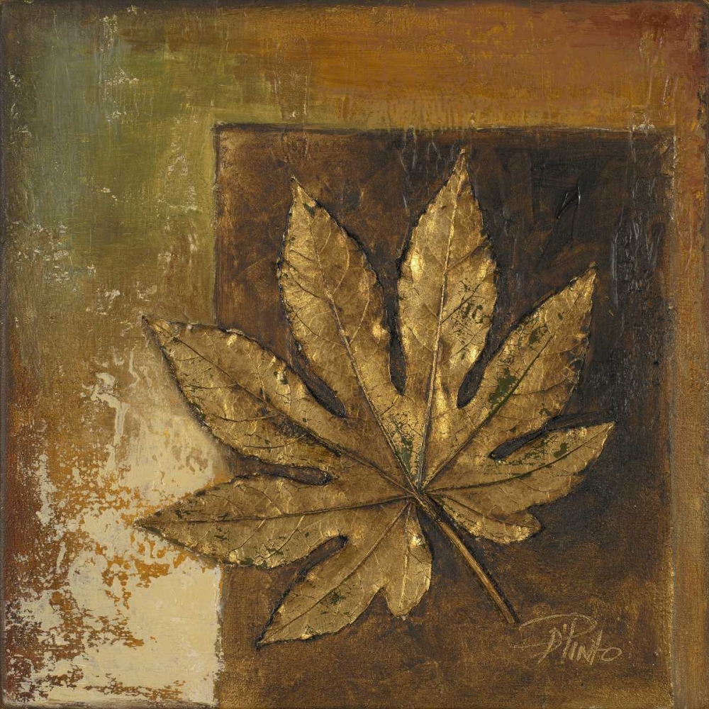 Golden Leaves II art print by Patricia Pinto for $57.95 CAD