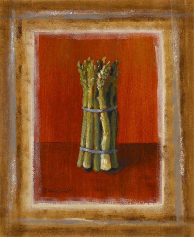 Asparagus On Orange art print by Lanie Loreth for $57.95 CAD